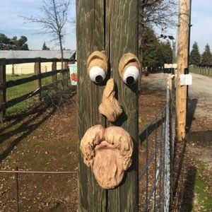 Old Man Tree Hugger Tree Face Decor Statues Bark Ghost Face Facial Features